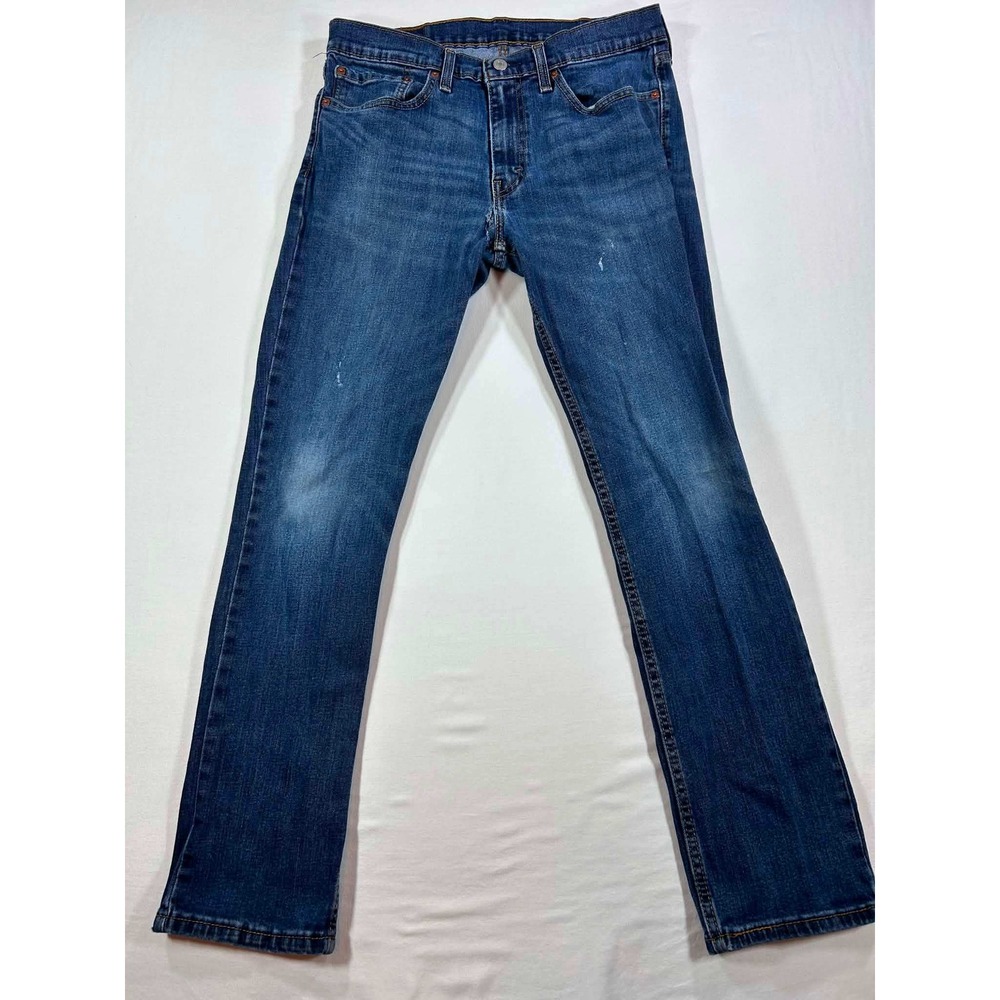 Levis 511 Slim Fit Jeans Mens 34x32 Medium Wash Blue Denim 04511-4574